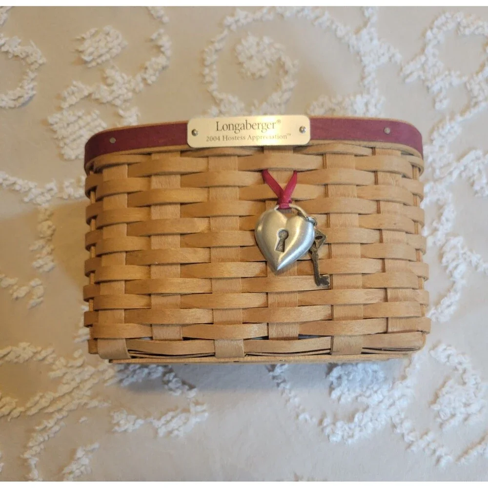 Longaberger 2004 Hostess Appreciation Basket Lid Protector Tie-on New